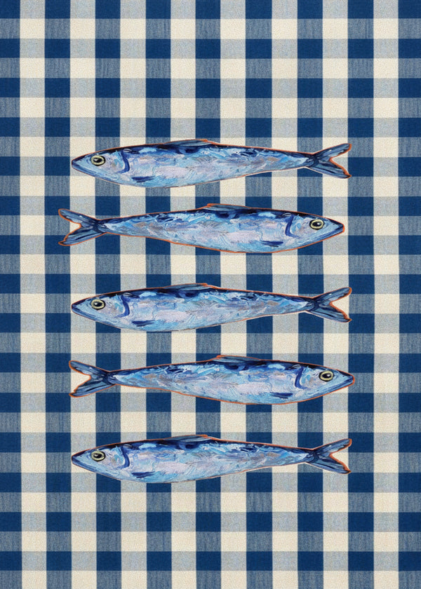 Sardines Sur Nappe sans cadre