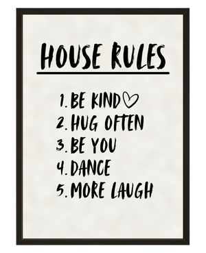 House Rules avec cadre