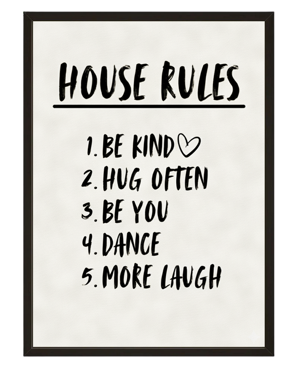 House Rules avec cadre