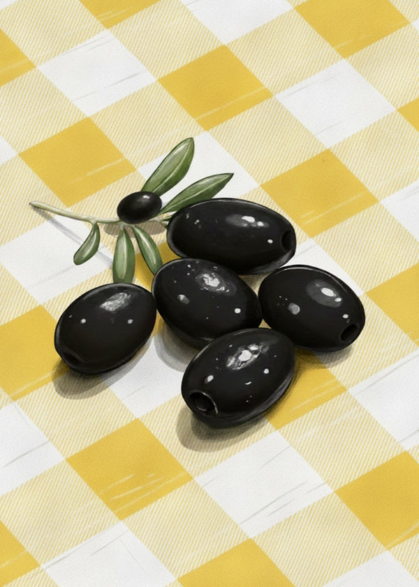 Olives Sur Damier sans cadre