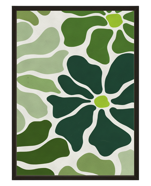 Fleur Abstraite 1 avec cadre