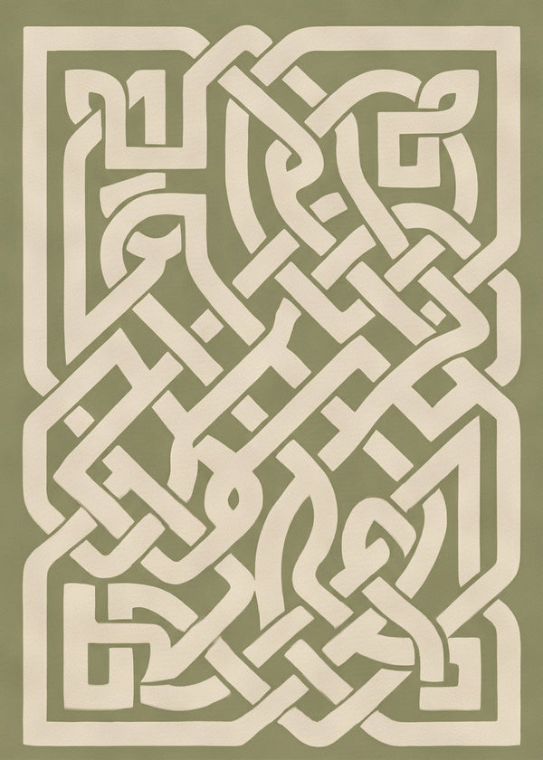 Labyrinthe Kaki sans cadre