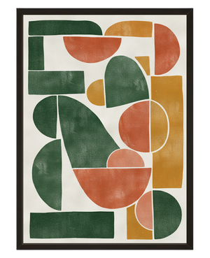 Abstrait Terracotta avec cadre