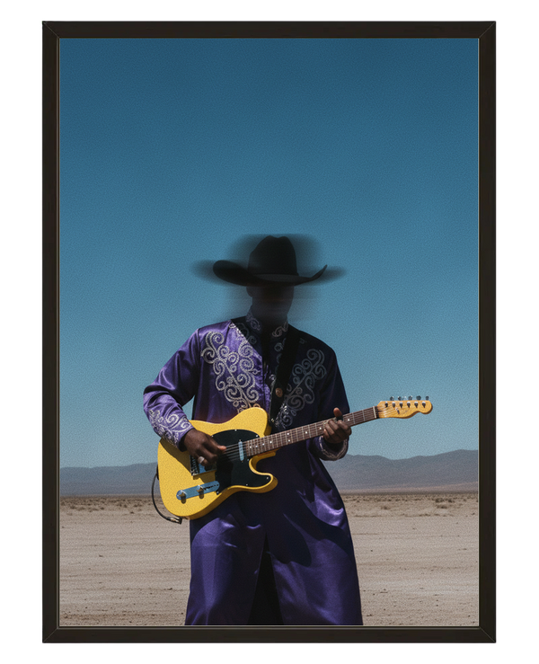 Cowboy avec cadre