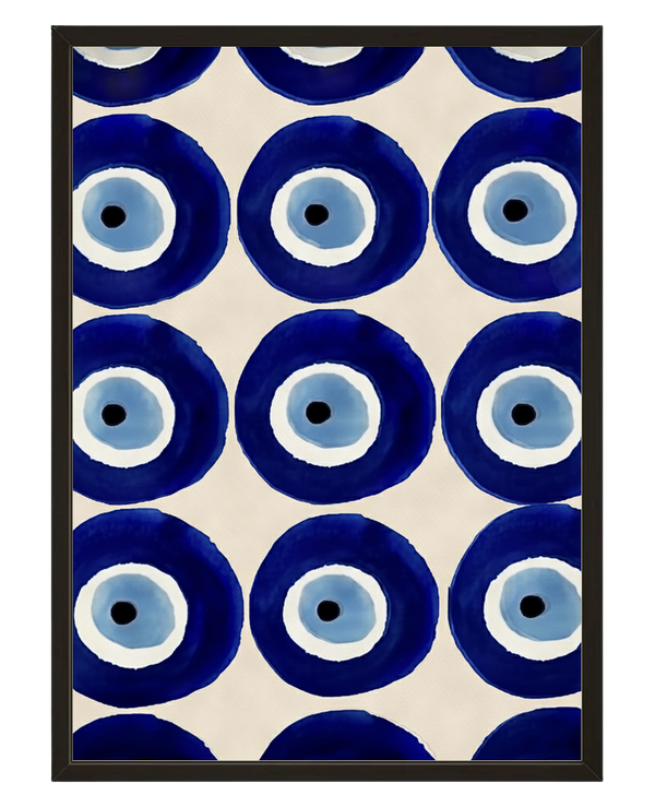 Oeil Bleu avec cadre