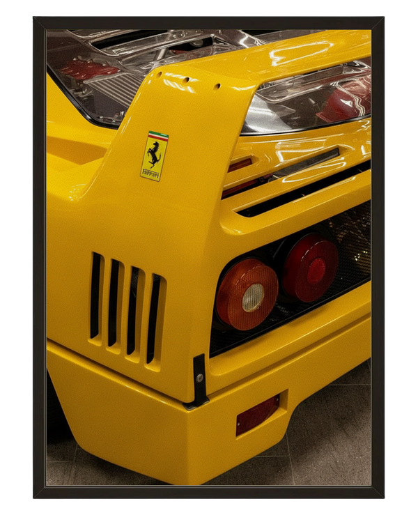 Detail Ferrari avec cadre