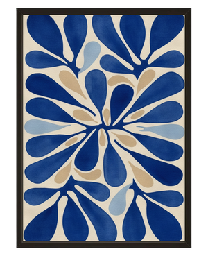 Les Fleurs Bleus avec cadre