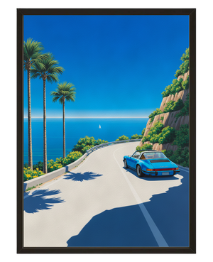 Corniche Azur avec cadre