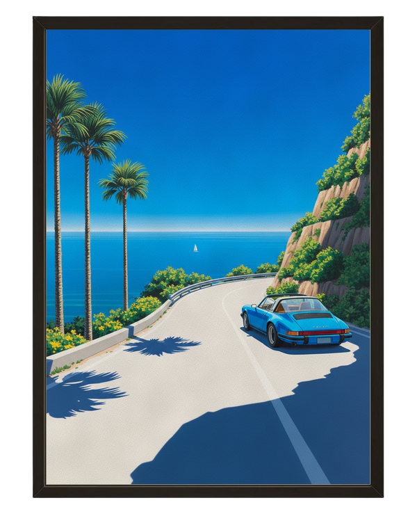 Corniche Azur avec cadre