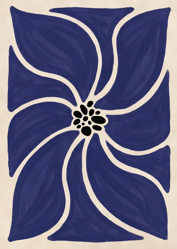 La Fleur Bleu sans cadre