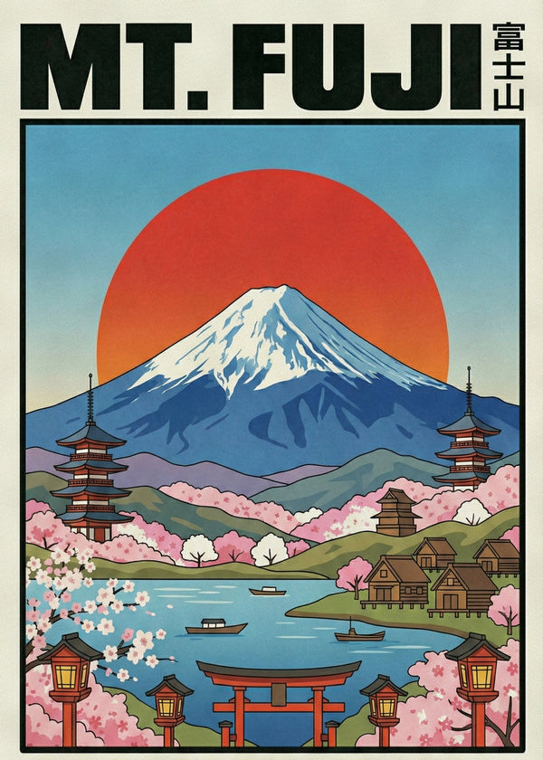 Mont Fuji sans cadre