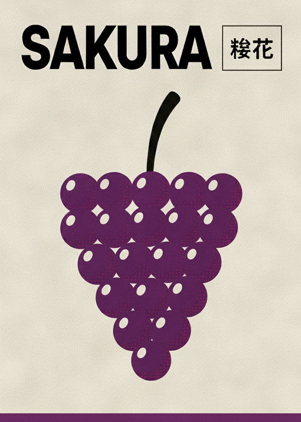 Sakura Grapes sans cadre