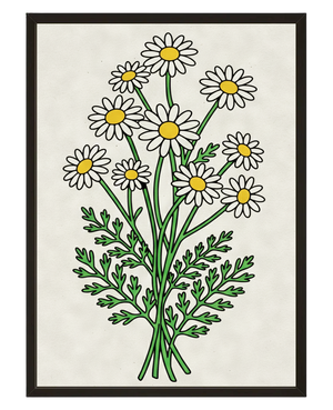 Bouquet Marguerite avec cadre