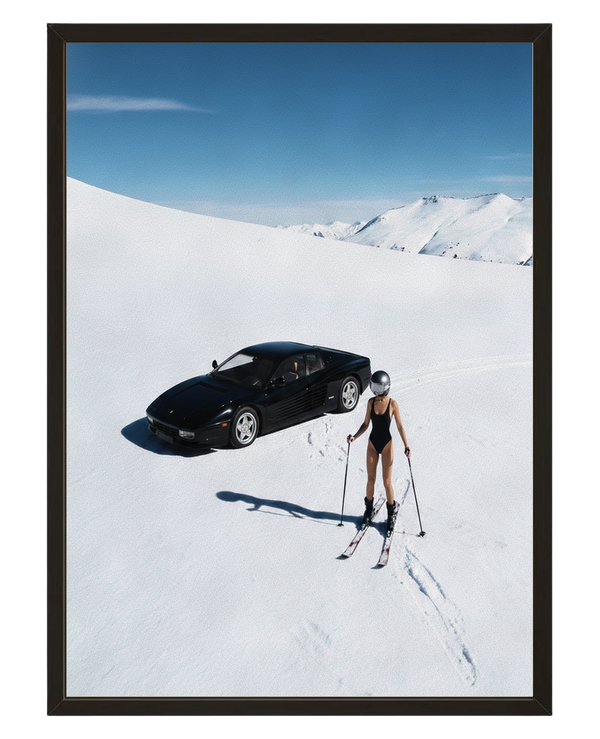 Piste Blanche avec cadre