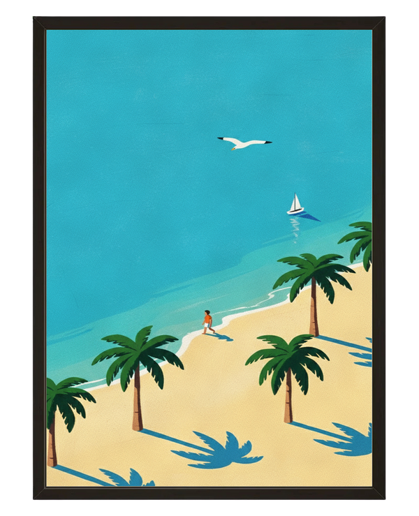 Rivage Des Palmiers avec cadre