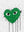 Coeur Vert Coulant sans cadre