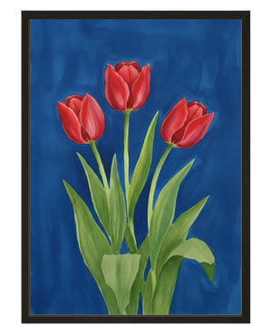 Trio Tulipes avec cadre