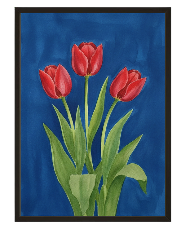 Trio Tulipes avec cadre