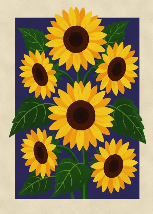Soleil Tournesols sans cadre