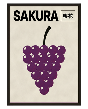 Sakura Grapes avec cadre