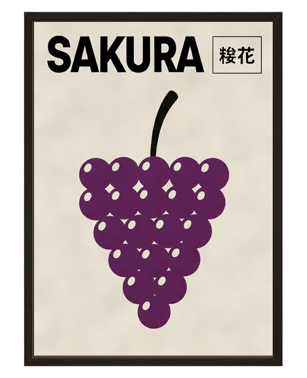 Sakura Grapes avec cadre