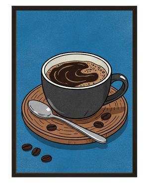Cafeine Matinale avec cadre