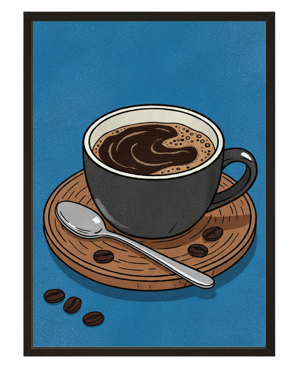 Cafeine Matinale avec cadre