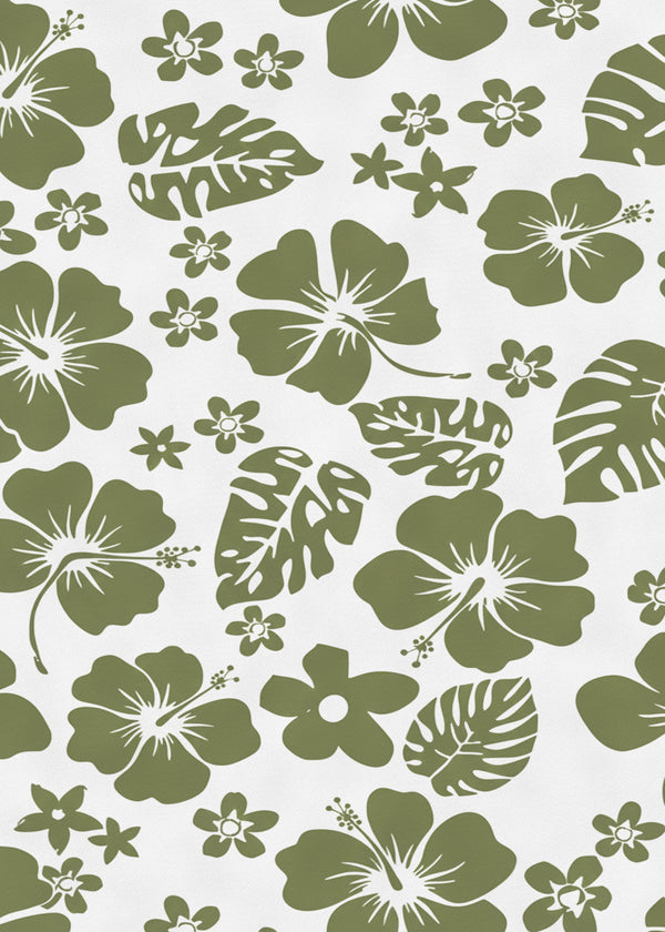 Motif Hibiscus sans cadre