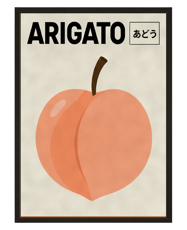 Arigato Peach avec cadre