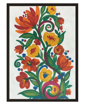 Flore Stylisee avec cadre