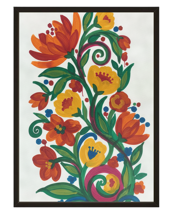 Flore Stylisee avec cadre